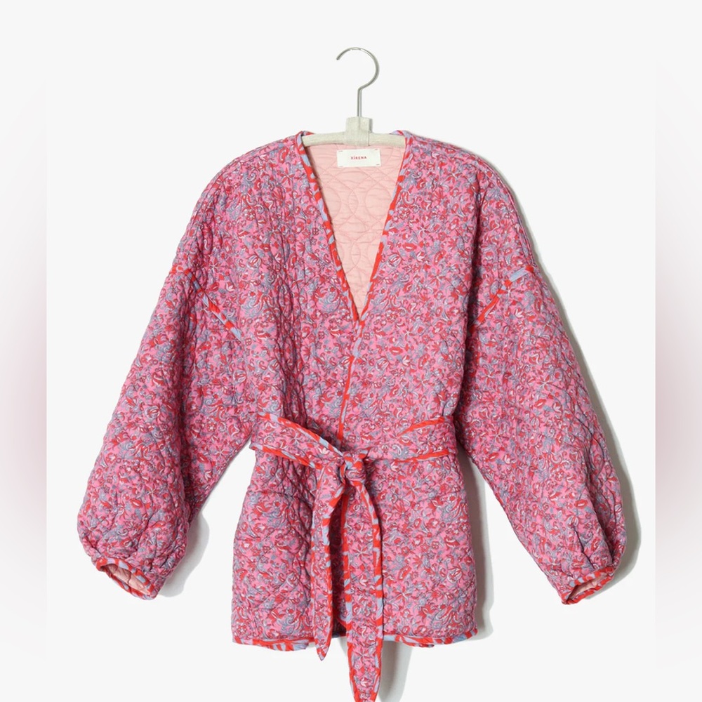 Xirena Keatyn Quilted Floral Kimono Jacket, size XS